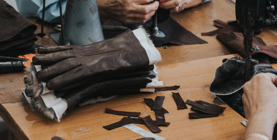 Leather gloves manufacturer on sale