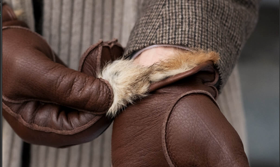 indonesian sheep suede glove dress men leather factory Lamb Velour Suede Gloves Gentleman's Gazette