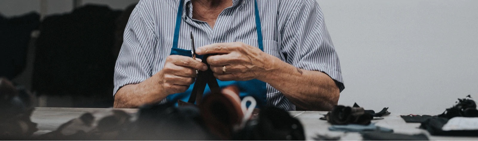 Men's Leather Gloves Rabbit Fur Lining