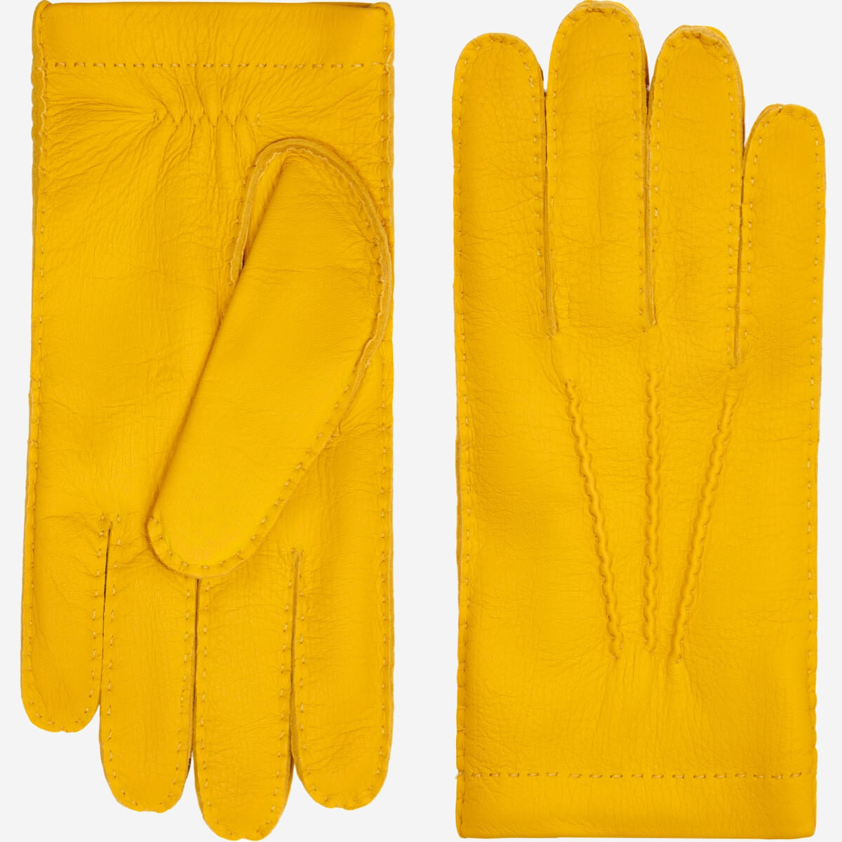Matteo - Italian gloves made of American deerskin leather with cashmere lining- Fratelli Orsini - Luxury Leather Gloves - Handmade in Italy - 1
