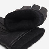 Vittoria (black) - Italian gloves made of American deerskin leather with cashmere lining - Fratelli Orsini - Luxury Leather Gloves - Handmade in Italy - 2