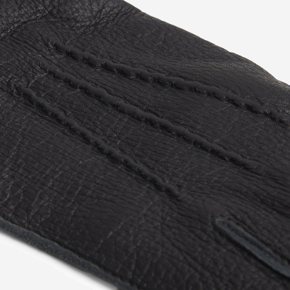 Vittoria (black) - Italian gloves made of American deerskin leather with cashmere lining - Fratelli Orsini - Luxury Leather Gloves - Handmade in Italy - 4
