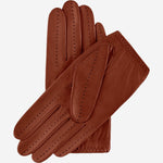 Alessa (cognac) - classic Italian lambskin leather driving gloves & touchscreen feature
 Fratelli Orsini - Luxury Leather Gloves - Handmade in Italy - 2