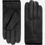Alessandro (black) - Italian lambskin leather gloves with cashmere lining & touchscreen feature - Fratelli Orsini - Luxury Leather Gloves - Handmade in Italy - 1