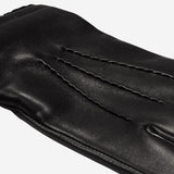 Alessandro (black) - Italian lambskin leather gloves with cashmere lining & touchscreen feature - Fratelli Orsini - Luxury Leather Gloves - Handmade in Italy - 4