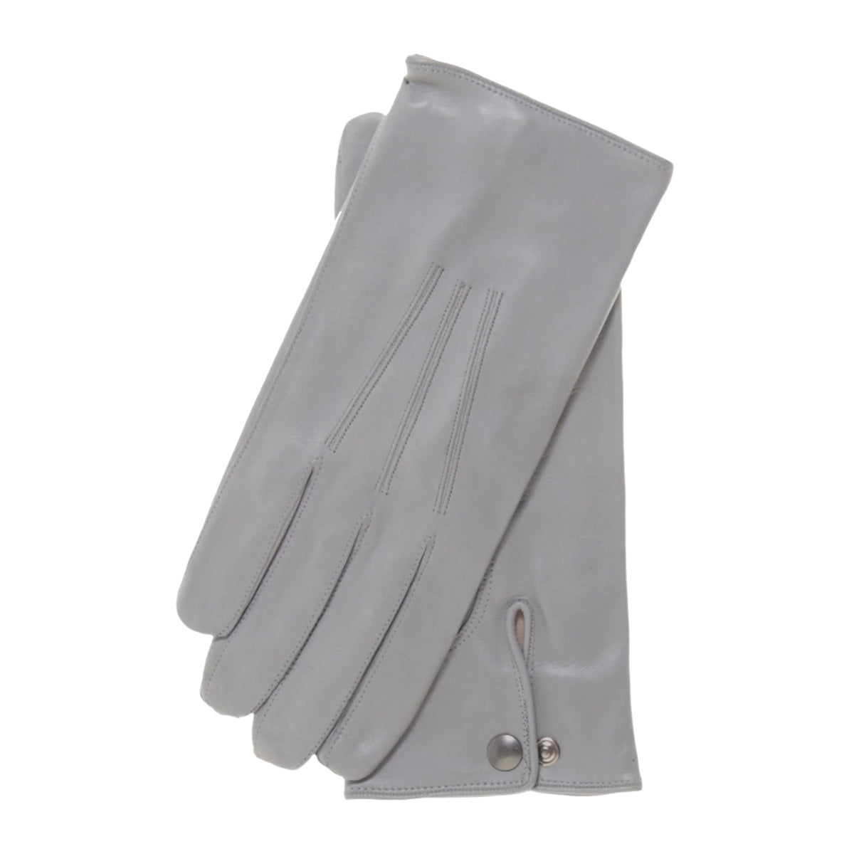 mens grey leather dress gloves Washable Leather Grey - Men