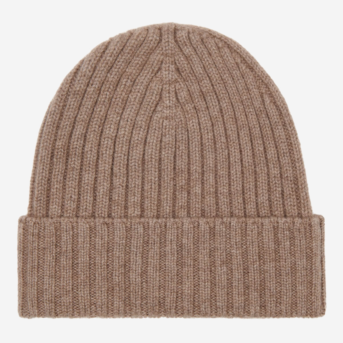 Milano (brown) - 100% cashmere ribbed beanie (unisex)- Fratelli Orsini - Luxury Beanie - Handmade in Italy - 1