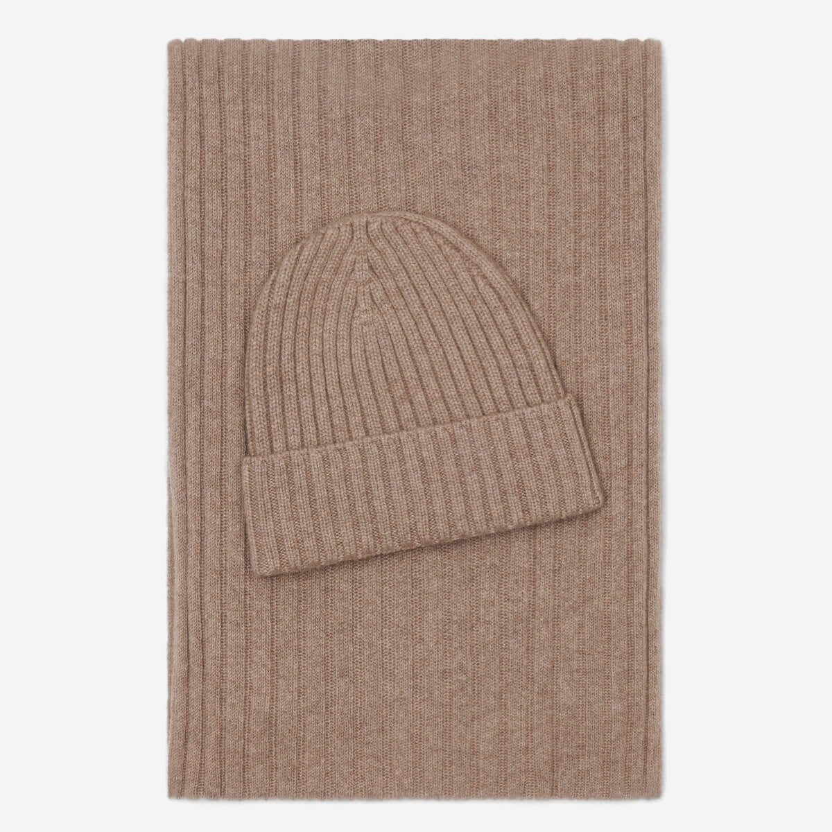 Milano (brown) - 100% cashmere ribbed beanie (unisex)- Fratelli Orsini - Luxury Beanie - Handmade in Italy - 4