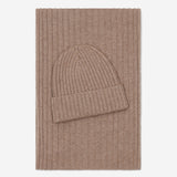 Milano (brown) - 100% cashmere ribbed beanie (unisex)- Fratelli Orsini - Luxury Beanie - Handmade in Italy - 4