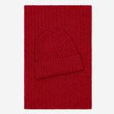 Milano (red) - 100% cashmere ribbed beanie (unisex) - Fratelli Orsini - Luxury Beanie - Handmade in Italy - 4
