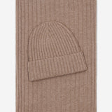 Napoli (brown) - 100% cashmere ribbed scarf (unisex) - Fratelli Orsini - Luxury Cashmere Scarf - Handmade in Italy - 4