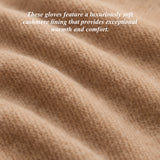 Alonzo (black) - Italian lambskin leather gloves with cashmere lining & touchscreen feature