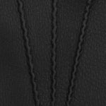 LUXURY MEN'S RABBIT FUR-LINED AMERICAN DEERSKIN GLOVES - Black - Handmade in Italy - Luxury Leather Gloves - 4