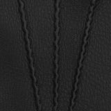 LUXURY MEN'S RABBIT FUR-LINED AMERICAN DEERSKIN GLOVES - Black - Handmade in Italy - Luxury Leather Gloves - 4