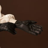 Donatella (black) – Luxurious Italian peccary leather gloves with cashmere lining - Fratelli Orsini - Luxury Leather Gloves - Handmade in Italy - 9