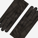 Donatella (black) – Luxurious Italian peccary leather gloves with cashmere lining - Fratelli Orsini - Luxury Leather Gloves - Handmade in Italy - 4