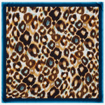 Bruna (blue)- soft and lightweight Italian foulard from pure silk - Fratelli Orsini - Luxury Italian Scarf - Handmade in Italy - 2
