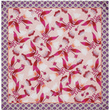 Bruna (pink)- soft and lightweight Italian foulard from pure silk - Fratelli Orsini - Luxury Italian Scarf - Handmade in Italy - 2