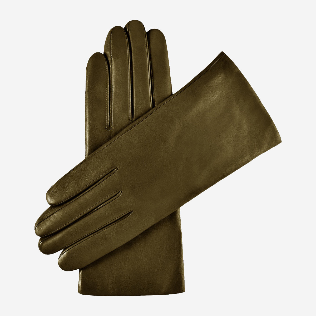 Leather Gloves Green Cashmere Lined - Handmade in Italy – Fratelli
