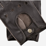 Leonardo (dark brown) - Italian driving gloves made of American deerskin leather - Fratelli Orsini - Luxury Driving Gloves - Handmade in Italy - 2