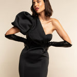 Lucia (black) - Italian unlined 12-button length leather opera gloves - Fratelli Orsini - Luxury Leather Gloves - Handmade in Italy - 3