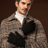 Luciano (black) - Handmade Italian knitted wool gloves with luxurious cashmere lining - Fratelli Orsini - Luxury Leather Gloves - Handmade in Italy - 8
