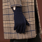 Luciano (dark blue) - Handmade Italian knitted wool gloves with luxurious cashmere lining - Fratelli Orsini - Luxury Leather Gloves - Handmade in Italy - 9