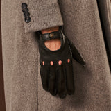 Marcello (black) – Luxurious Italian peccary driving gloves - Fratelli Orsini - Luxury Leather Gloves - Handmade in Italy - 5