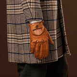 Marcello (brown) – Luxurious Italian peccary driving gloves - Fratelli Orsini - Luxury Leather Gloves - Handmade in Italy - 7