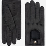 Maria (black) - Italian driving gloves made of American deerskin leather - Fratelli Orsini - Luxury Driving Gloves - Handmade in Italy - 1