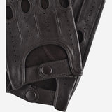 Mario (black) - Italian lambskin leather driving gloves & touchscreen feature - Fratelli Orsini - Luxury Driving Gloves - Handmade in Italy - 3
