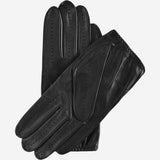 Mario (black) - Italian lambskin leather driving gloves & touchscreen feature - Fratelli Orsini - Luxury Driving Gloves - Handmade in Italy - 2