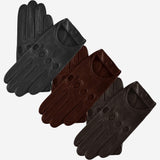 Italian lambskin leather driving gloves - Fratelli Orsini - Luxury Driving Gloves - Handmade in Italy - 1