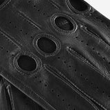 Mario (black) - Italian lambskin leather driving gloves & touchscreen feature - Fratelli Orsini - Luxury Driving Gloves - Handmade in Italy - 4