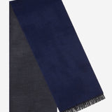 Romeo (blue/grey) - warm and soft scarf from 100% wool - Fratelli Orsini - Luxury Wool Scarf - Handmade in Italy - 1