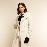 Silvia (black) - suede leather gloves with luxurious cashmere lining - Fratelli Orsini - Luxury Leather Gloves - Handmade in Italy - 8