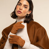 Silvia (cognac) - suede leather gloves with luxurious cashmere lining - Fratelli Orsini - Luxury Leather Gloves - Handmade in Italy - 12