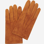 Silvia (cognac) - suede leather gloves with luxurious cashmere lining - Fratelli Orsini - Luxury Leather Gloves - Handmade in Italy - 2