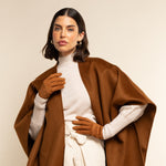 Silvia (cognac) - suede leather gloves with luxurious cashmere lining - Fratelli Orsini - Luxury Leather Gloves - Handmade in Italy - 7