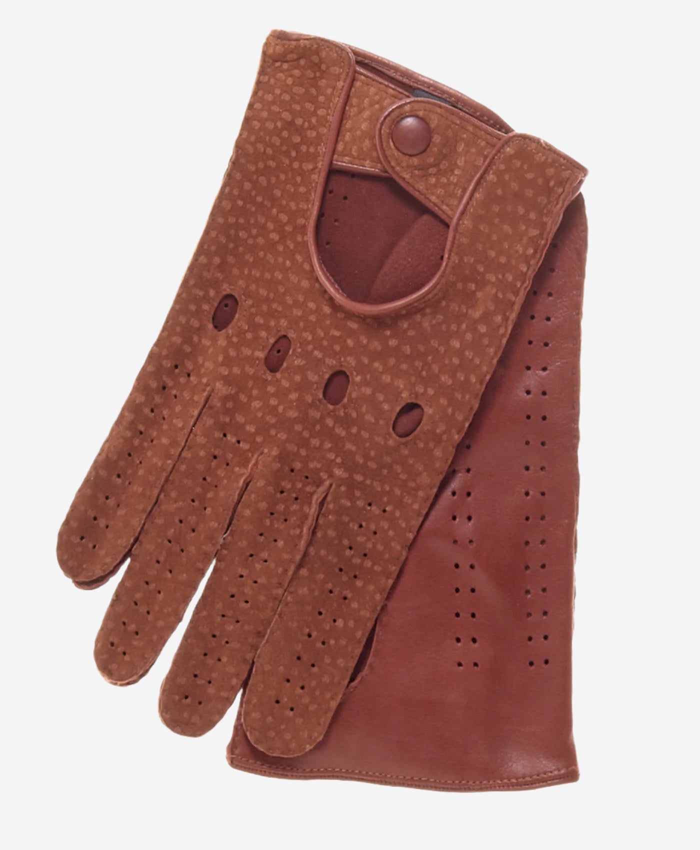 CA3198 (cork) - Handsewn Italian Carpincho Men's Driving Gloves - Leather Gloves Online - Luxury Leather Gloves - 2