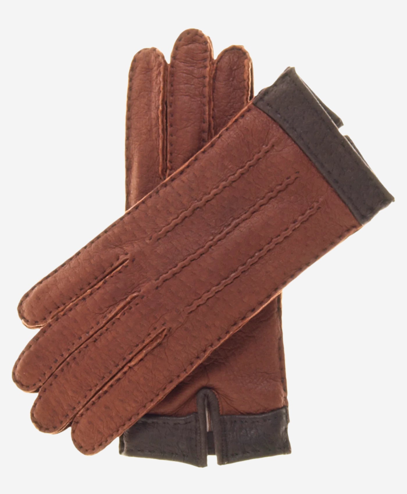 CA4384 (cork) - Women's Italian Cashmere Lined Peccary Gloves - Leather Gloves Online - Luxury Leather Gloves - 1