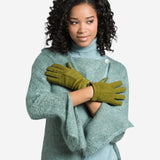 CA4538 (moss) - Handsewn Italian Cashmere Lined Women's Carpincho Dress Gloves - Leather Gloves Online - Luxury Leather Gloves - 2