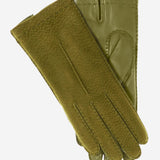 CA4538 (moss) - Handsewn Italian Cashmere Lined Women's Carpincho Dress Gloves - Leather Gloves Online - Luxury Leather Gloves - 1