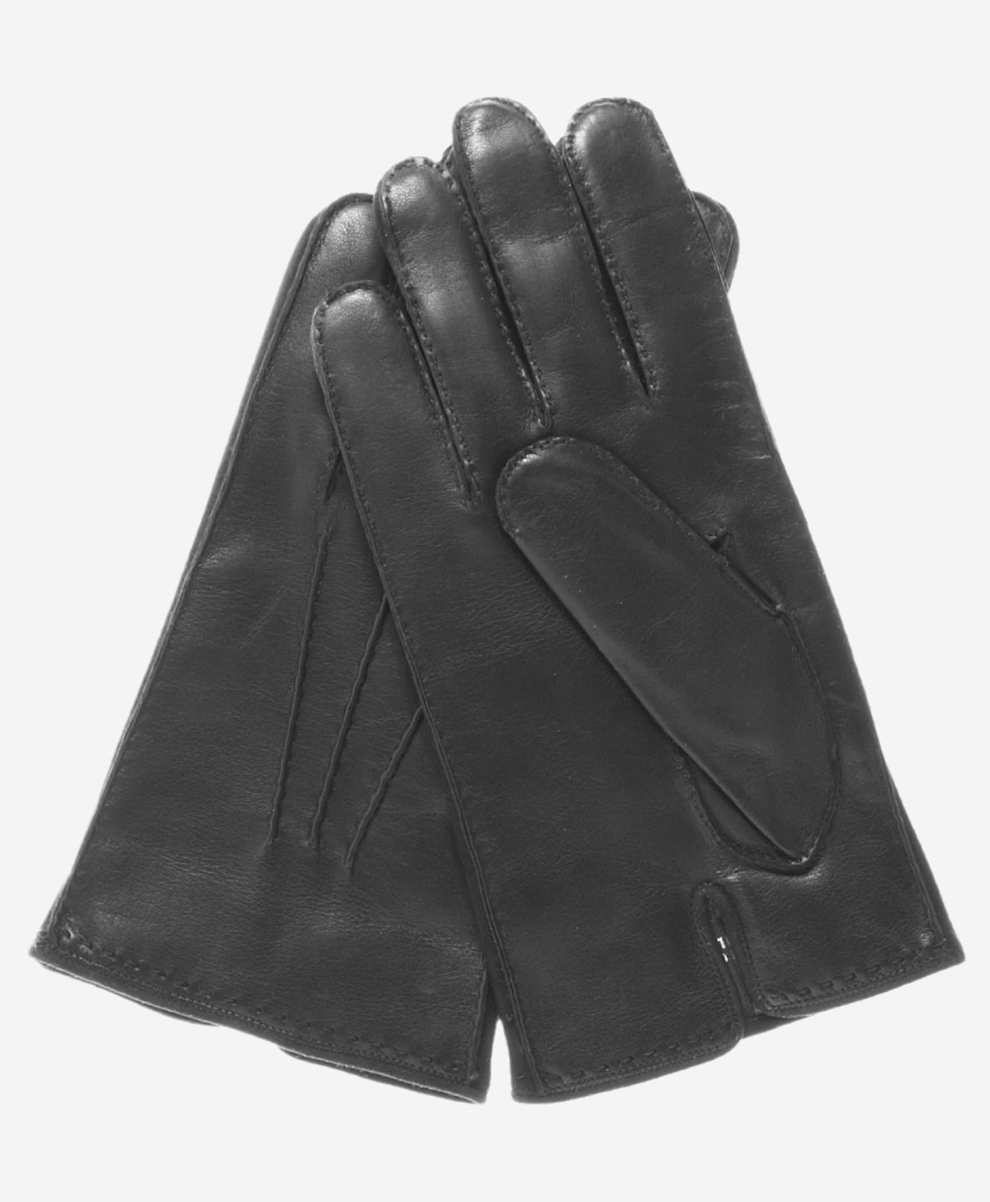 CC3104 (black) - Men's Handsewn Cashmere Lined Leather Gloves - Leather Gloves Online - Luxury Leather Gloves - 1