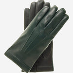 CC3301 (hunter) - Men's Italian Cashmere Lined Touchscreen Leather Gloves - Leather Gloves Online - Luxury Leather Gloves - 1