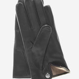 CC3341 (black) - Men's Italian Cashmere Lined Leather Gloves - Leather Gloves Online - Luxury Leather Gloves - 2