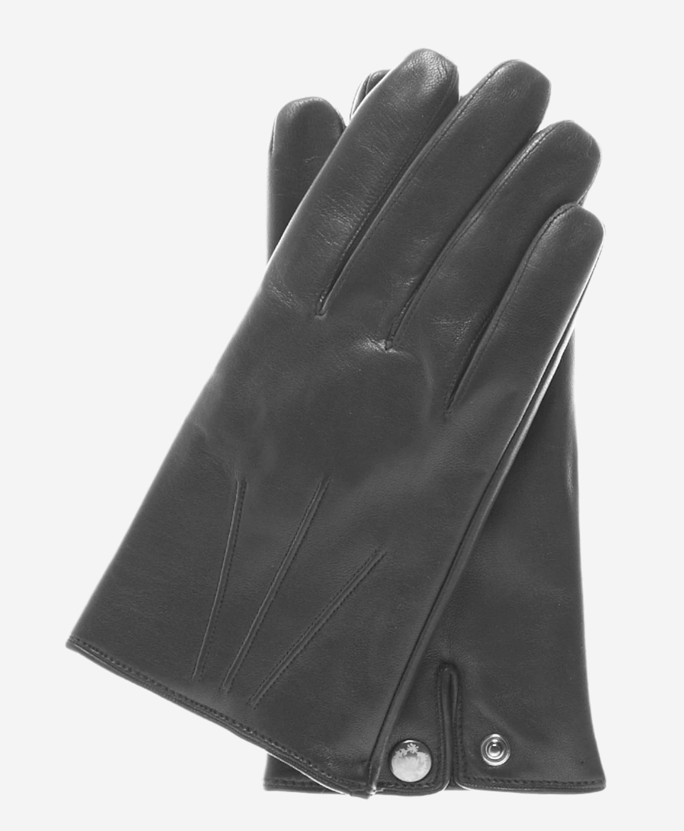 CC3341 (black) - Men's Italian Cashmere Lined Leather Gloves - Leather Gloves Online - Luxury Leather Gloves - 1