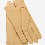 CC3630 (natural) - Men's Handsewn Italian Cashmere Lined Nubuck Gloves