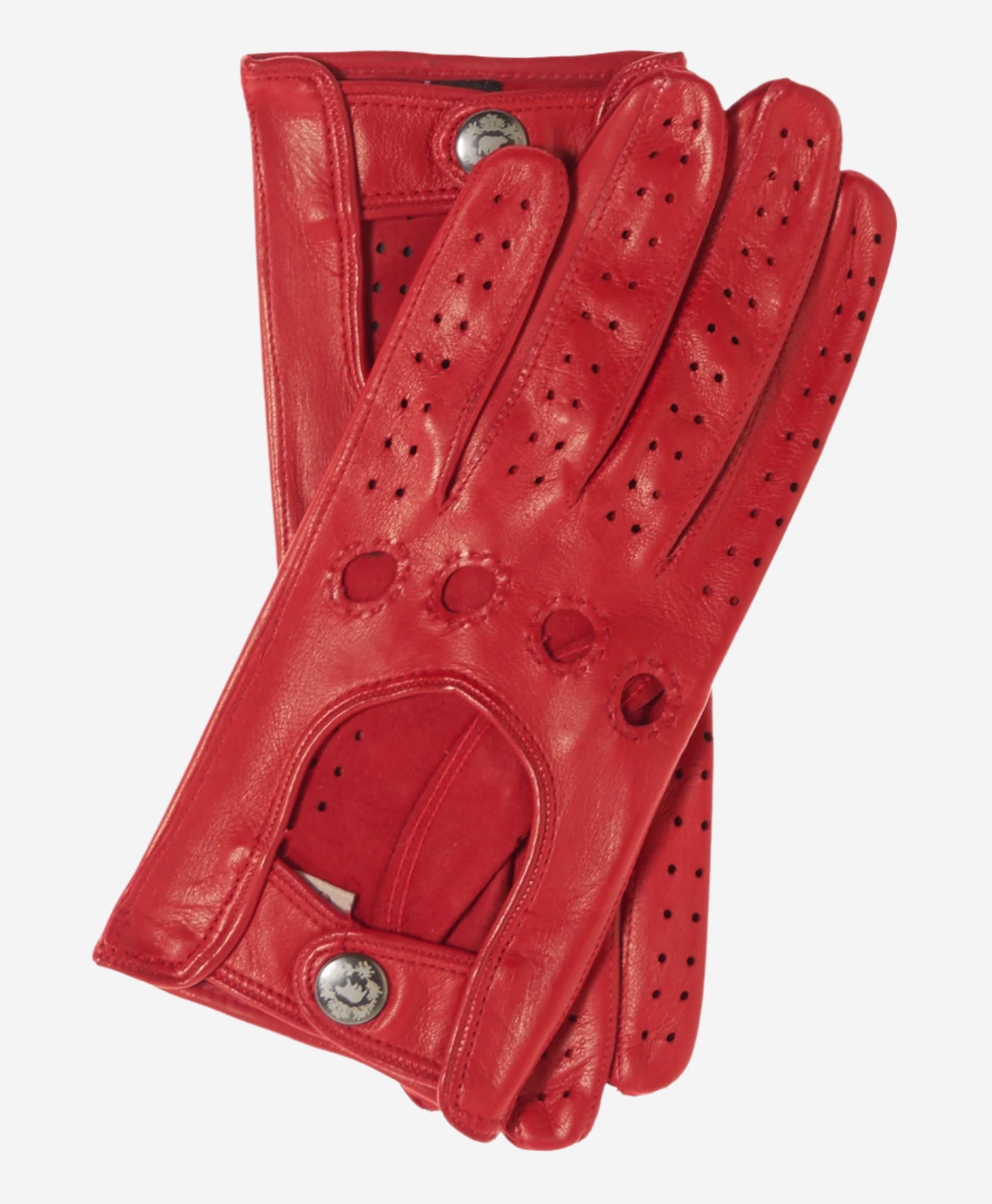 CD4010 (red) - Women's Italian Leather Driving Gloves - Leather Gloves Online - Luxury Leather Gloves - 1