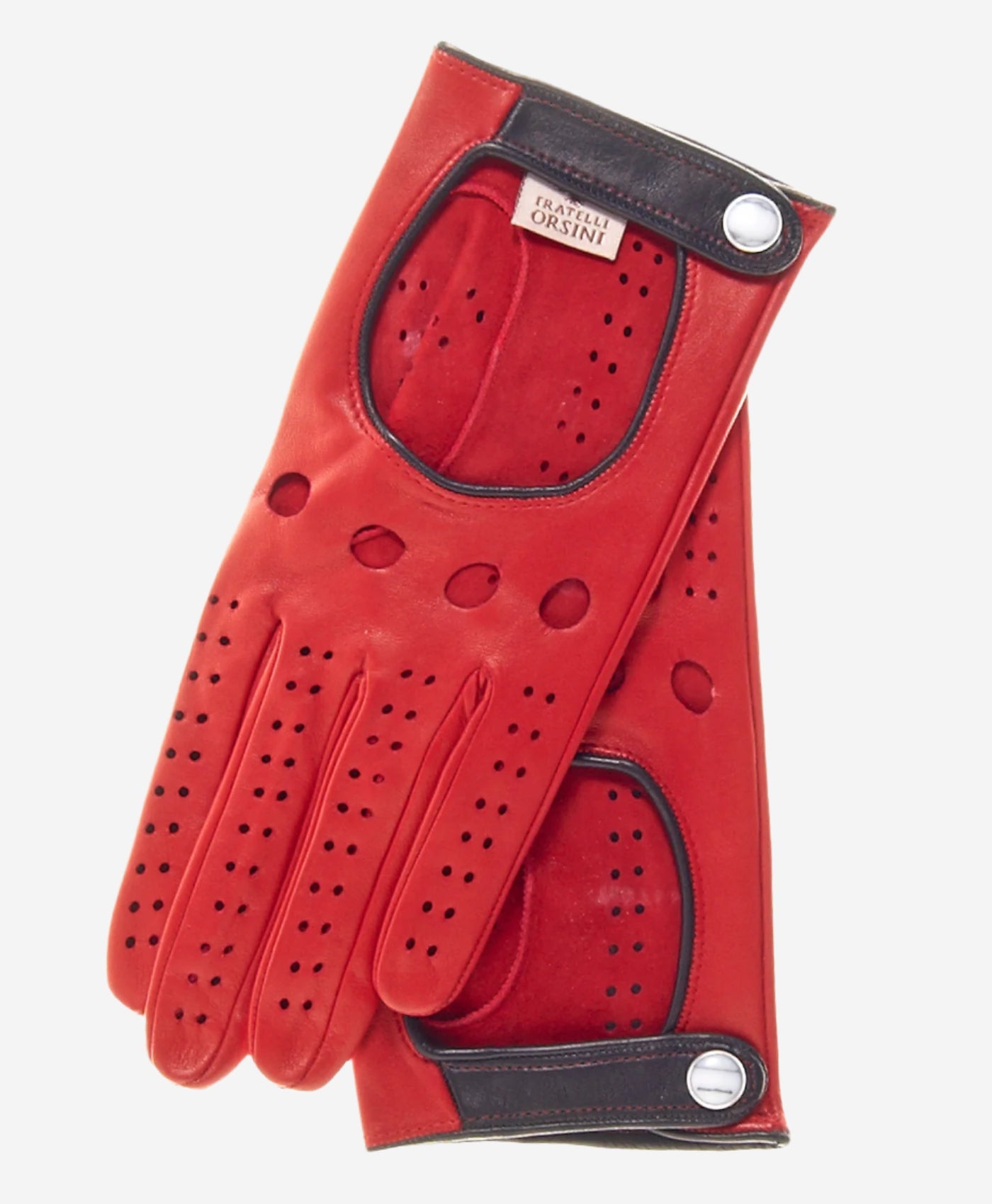CD4134 (red) - Women's Italian Lambskin Driving Gloves - Leather Gloves Online - Luxury Leather Gloves - 2